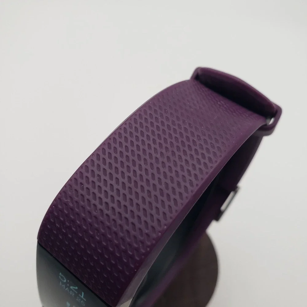 Fitbit Charge 2 Fitness Tracker Unisex Large Plum FB407 Heart Rate Sleep Monitor